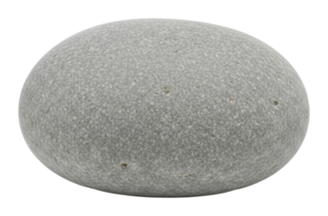 Sculpted gray stone natural landscape object isolated on transparent background