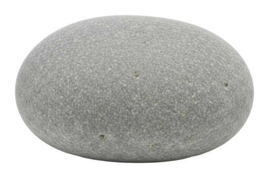 Sculpted gray stone natural landscape object isolated on transparent background