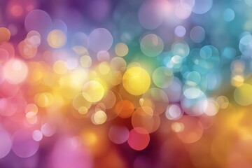 Obraz premium Colorful Defocused Bokeh Lights Abstract Artistic Background