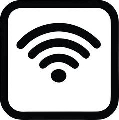 Wireless network connection signal icon symbol graphic design