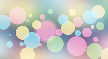 Pastel dreams with floating circles create a playful, modern vibe, perfect for spring designs and cheerful backgrounds or whimsical branding projects