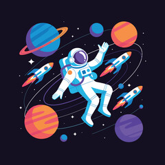 Naklejka premium International Day of Human Spaceflight