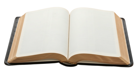 Open Book with Blank Pages for Writing and Learning.