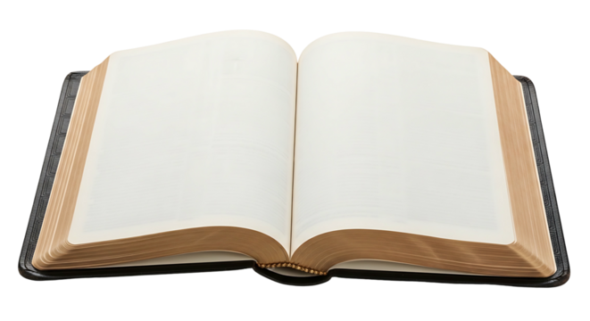 Open Book with Blank Pages for Writing and Learning.