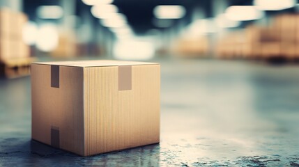 Sustainable packaging and eco-design with corrugated box, recyclable material and texture