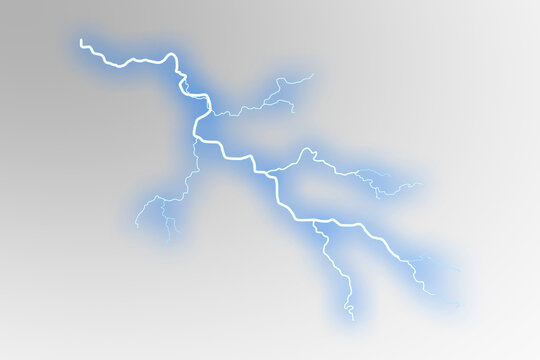 Blue lightning strike effect