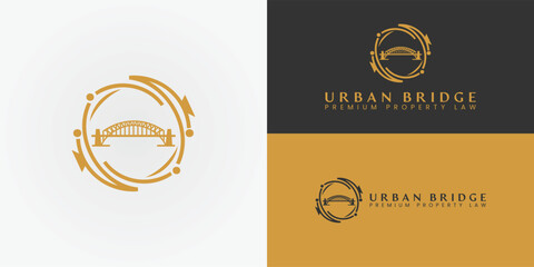 The Harbour Bridge's fluid, circular path symbolizes the reliable property conveyancing service that connects clients to their goals. Its modern design conveys trust, speed, and premium service.