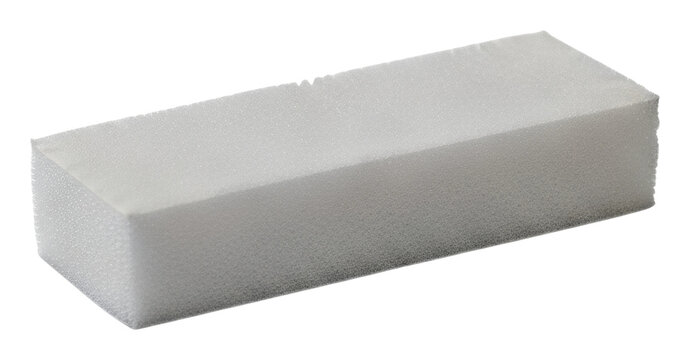 Cleaning action with magic eraser home product isolated on transparent background