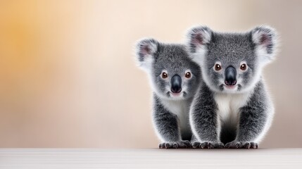 Two adorable koala joey's