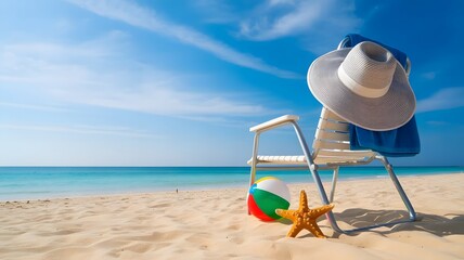 Dreamy tropical beach escape with soft sand, turquoise ocean, and sunny relaxation