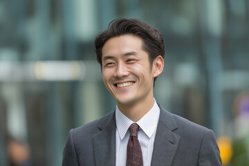 アジア人の若いビジネスマン