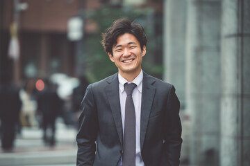 アジア人の若いビジネスマン