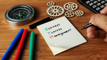 Business Process Management (BPM) Concept: Optimizing Operations, Strategic Direction, Efficiency, and Corporate Success