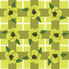 seamless pattern with flowers