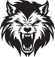 Fototapeta premium Wild lion head tattoo mascot vector illustration