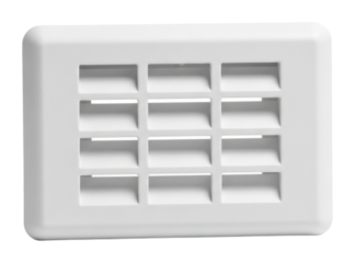 Installing white air vent cover home improvement diy project top view isolated on transparent background