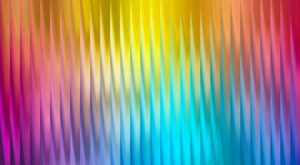 An abstract, vibrant, and colorful image. The colorful image contains shades of blue, yellow, and red with vertical stripes
