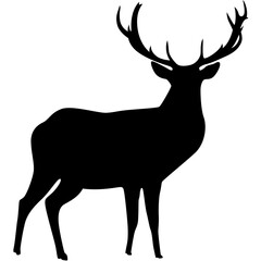 deer silhouette vector