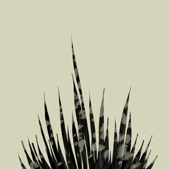 Minimal abstract image for printing. Picture for modern interiors. The picture is painted by hand on a tablet. © neurostructure