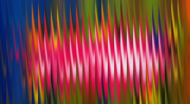 Abstract color illustration, a colorful and vibrant art piece. The image comprises streaks of color, forming a striking visual