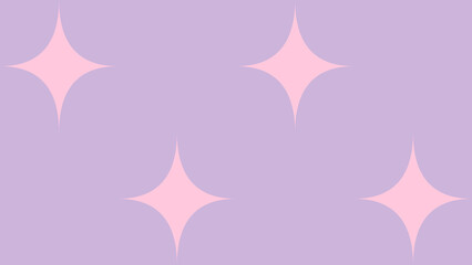 Minimal Graphic Pink Sparkle Pattern on Lavender Background