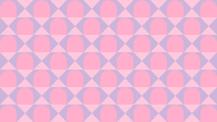 Geometric Seamless Pattern With Arches And Triangles
