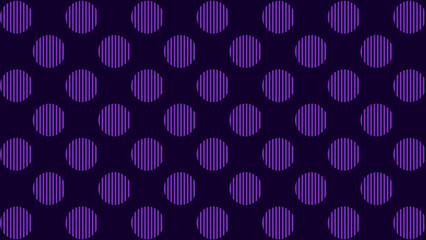 Graphic Seamless Pattern Of Striped Purple Circles