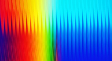 A colorful abstract design with vibrant vertical stripes blending bright hues