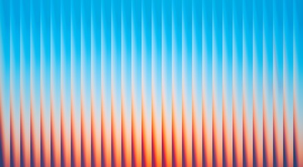 Abstract gradient background with vertical lines in blue and orange hues. The color transition creates a visual effect