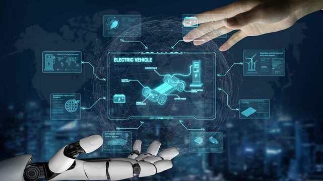 AI supports electric vehicle design by managing power systems, optimizing battery efficiency, enabling smart charging, and integrating renewable energy data Marrow