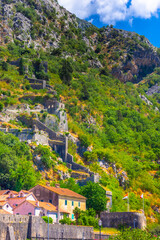 Kotor old town, Montenegro. Bay of Kotor bay is one of the most beautiful places on Adriatic Sea, it boasts the preserved Venetian fortress, old tiny villages, medieval towns and scenic mountains. 