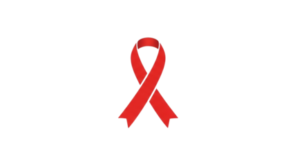 A vibrant red ribbon on a stark black backdrop symbolizes awareness and support for solidarity