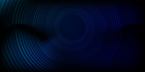 Abstract Circular Pattern Vector Background. Round Colorful Arcs Spiral Backdrop. Moving Circles. 3D Tunnel Depth Effect. Vector Illustration. Radial Speed Lines.