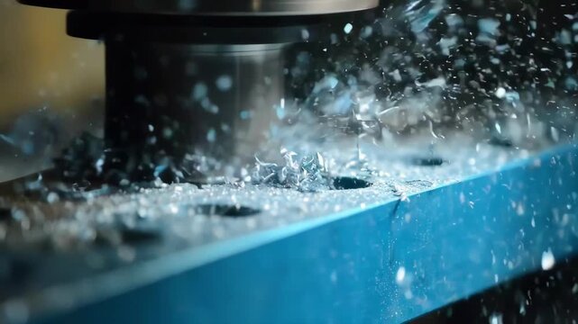 Closeup medium shot showing the anodizing process creating a durable hardcoat layer on magnesium components emphasizing improved surface protection.