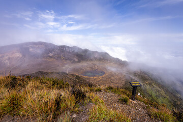 Crater of Turrialba Volcano in Costa Rica 