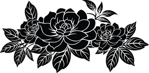 Flower Outline Illustrations – Botanical Line Art, Floral Sketches, Minimalist Flower Drawing Set, Hand-Drawn Botanical Outlines for Coloring Pages, Design Elements, Logos, and Craft Projects