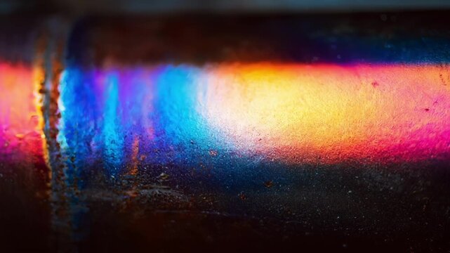 Closeup view of anodizing titanium showcasing vibrant corrosionresistant surface finishes for advanced biomedical implants.