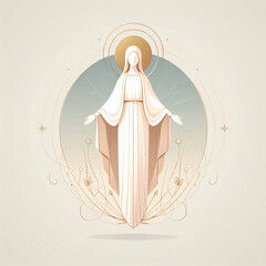 Ilustra&ccedil;&atilde;o de Nossa Senhora das Gra&ccedil;as