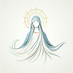 Ilustra&ccedil;&atilde;o de Nossa Senhora das Gra&ccedil;as