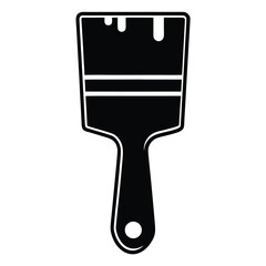 paint brush icon icon on white background