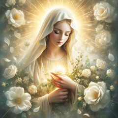 Ilustra&ccedil;&atilde;o de Nossa Senhora das Gra&ccedil;as