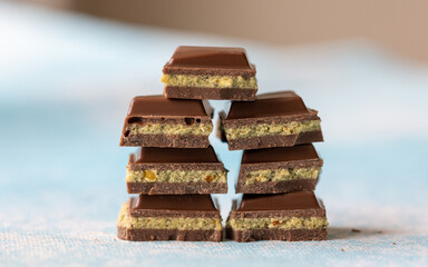 Close-Up of Crushed Dubai Chocolates