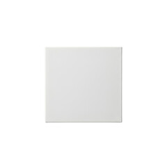White square tile isolated on transparent background