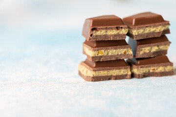 Close-Up of Crushed Dubai Chocolates	
