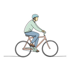 Fototapeta premium Man riding a bike in casual clothing representing No Trousers Ride 