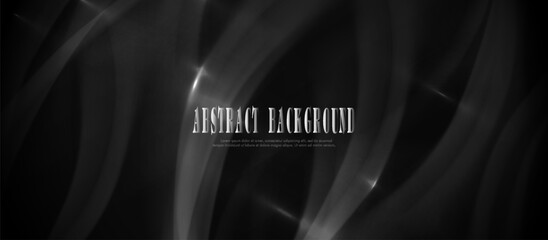 Abstract black digital dynamic wave background. Futuristic hi-technology concept. Business banners, flyers, and presentations. Vector illustration