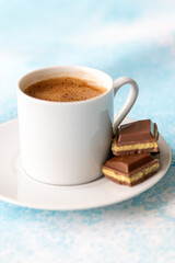 Close-Up of Dubai Chocolate and Turkish Coffee