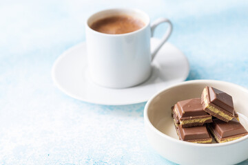 Close-Up of Dubai Chocolate and Turkish Coffee