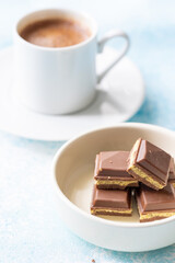 Close-Up of Dubai Chocolate and Turkish Coffee