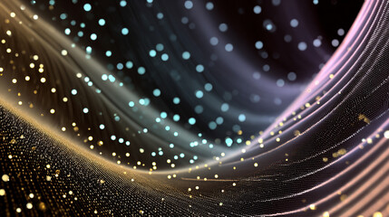 Abstract shiny background with glowing highlights and smooth reflective surfaces creating a vibrant modern aesthetic symbolizing energy light digital creativity and futuristic visual appeal